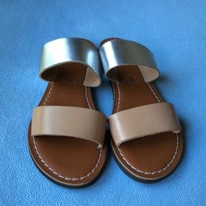 NEW! MIA Leather flat sandals.